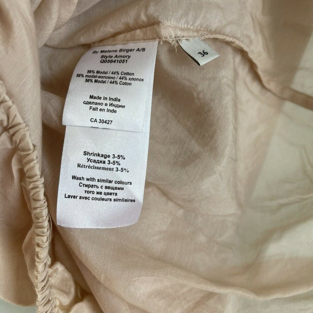By Malene Birger Pink Embellished Sheer Sleeveless Amory Blouse - Picture 5 of 5